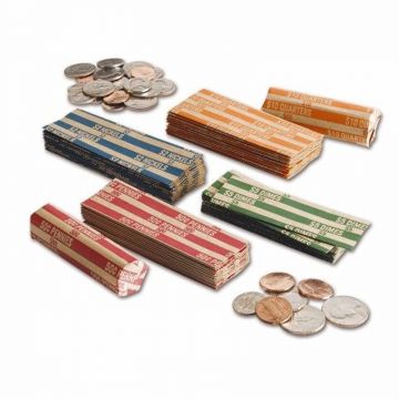 Money Handling Supplies: Coin Wrappers Flat (1000 per box)